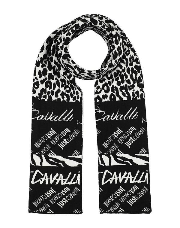 ジャストカバリ レディース アクセサリー マフラー・ストール・スカーフ マフラースカーフ JUST CAVALLI Black ブラック