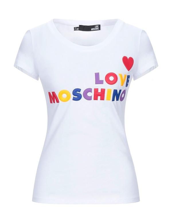 ラブ モスキーノ レディース トップス Tシャツ LOVE MOSCHINO White ホワイト