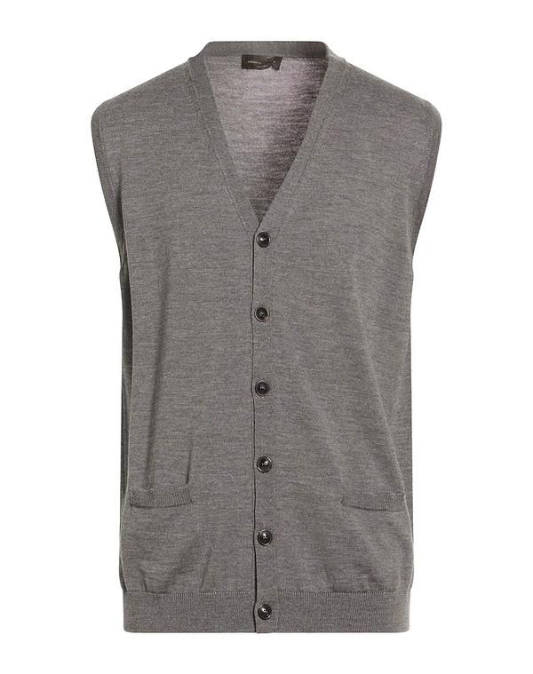 ロベルトコリーナ メンズ アウター カーディガン ROBERTO COLLINA Gray グレー