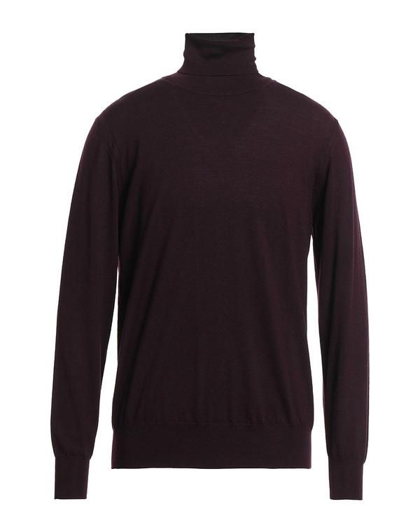 パウロペコラ メンズ アウター ニット・セータートルネック PAOLO PECORA Dark Purple パープル
