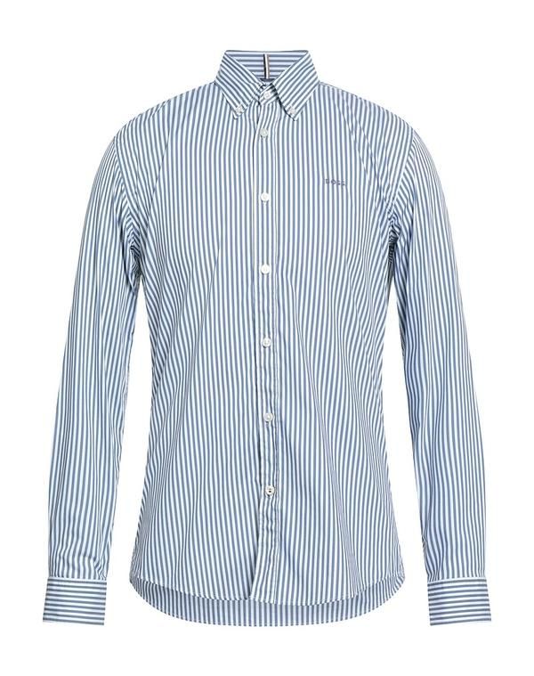 ボス メンズ トップス シャツ BOSS Blue Gray グレー