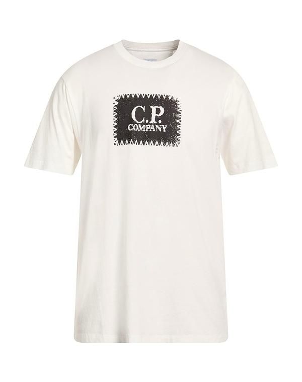 シーピーカンパニー メンズ トップス Tシャツ CP COMPANY White ホワイト
