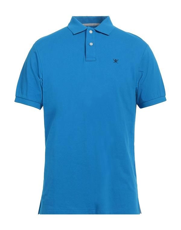 ハケット メンズ トップス ポロシャツ HACKETT Azure Blue ブルー