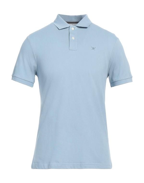 ハケット メンズ トップス ポロシャツ HACKETT Sky Blue ブルー