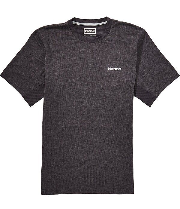 マーモット メンズ トップス シャツ Marmot Uptrail Performance Stretch Short Sleeve TShirt Blackened