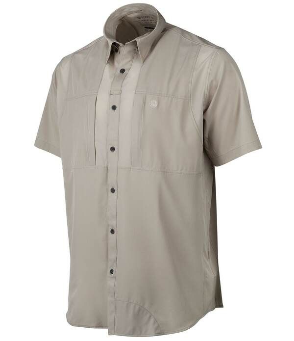 ベレッタ メンズ トップス シャツ 半袖 Beretta TKAD Flex ShortSleeve Woven Shirt Sand サンド
