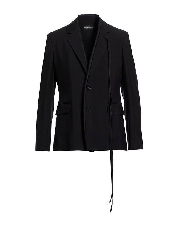 アン ドゥムルメステール メンズ アウター ジャケット・ブルゾン ANN DEMEULEMEESTER Black ブラック