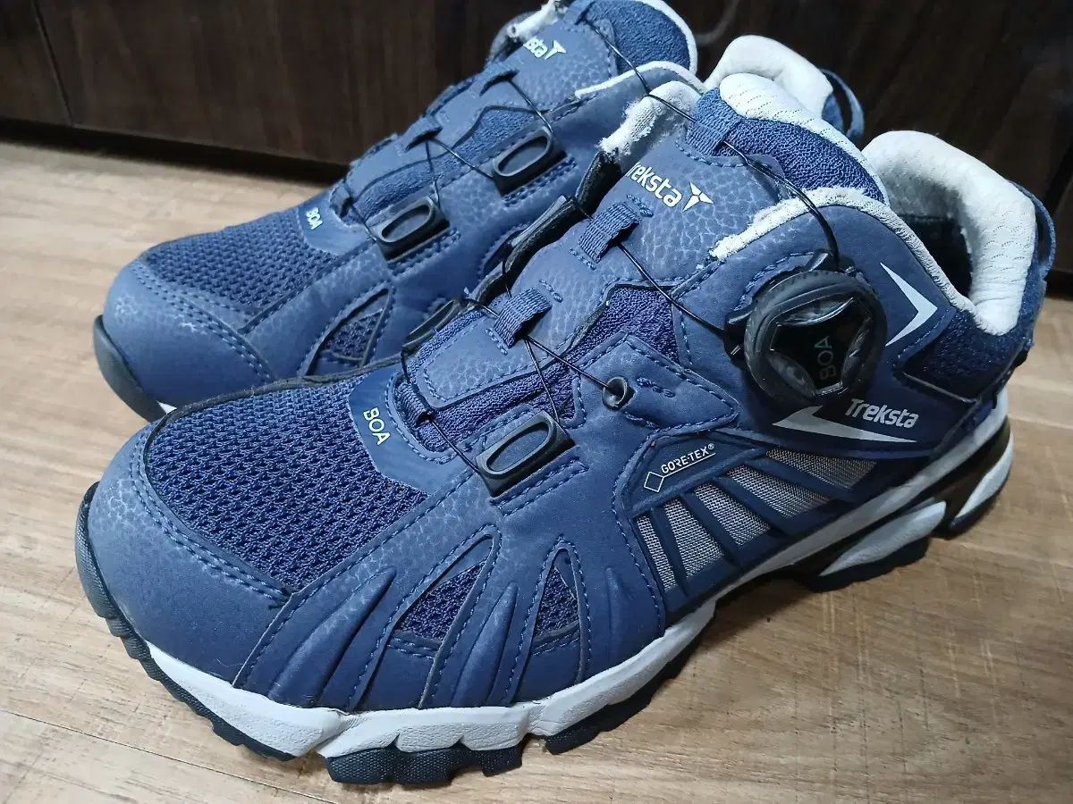 トレクスタ GORE-TEX 登山靴 ネイビー BOA 250mm - メルカリ