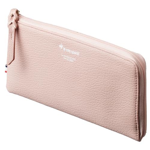 [ルコックスポルティフ] メンズ レディース 長財布 薄型 軽量 L字型 ファスナー Pink ピンクpms