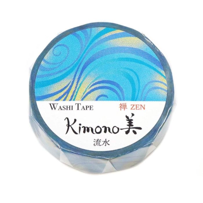 【新品・3営業日で発送】カミイソ産商 【2025年新作】Kimono美 マスキングテープ 流水(りゅうすい)15mm×7m巻 【和柄】 (GR3069)【入数:10】 4,449円