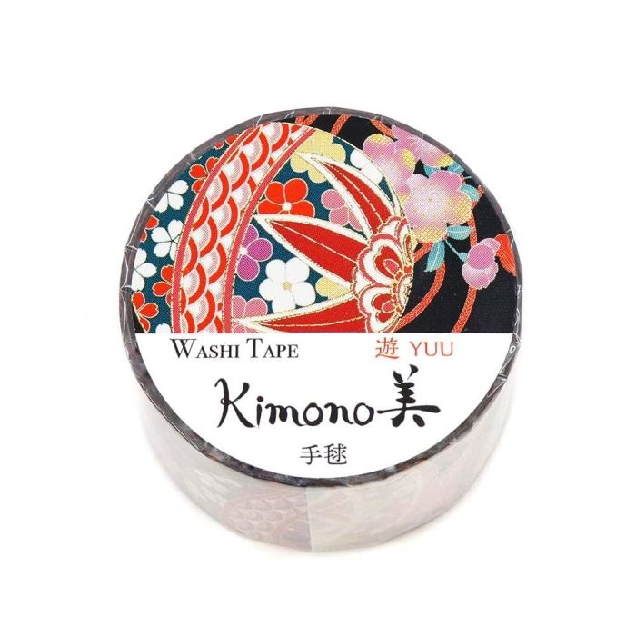 【新品・3営業日で発送】カミイソ産商 【2025年新作】Kimono美 マスキングテープ 手毬(てまり) 25mm×5m巻【和柄】 (GR2078)【入数:20】