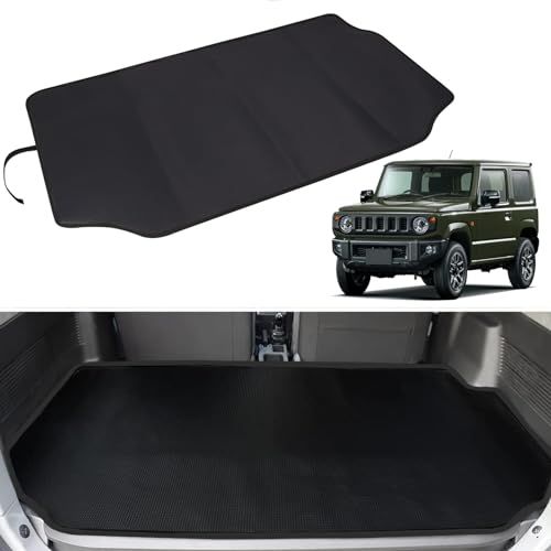 Temiry 新型ジムニー用 ラゲッジマット JB64W JB74W 専用 ラゲッジマット 撥水 荷台マット 汚れに強い 後部座席 滑り止め ゴム製 耐久性 取付簡単 ジムニー用 ブラック(沖縄・離島の方発送不可）) 325ae220 4,789円