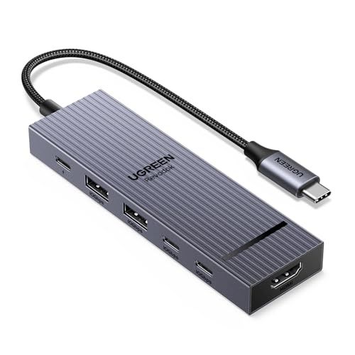 UGREEN Revodok USB-C ハブ 6in1 100W USB PD対応 4K 60Hz 10Gbps 高速データ転送 HDMIポート USB C 3.2 & USB-A 3.2 MacBook Pro/Air、iPad Pro、 61e2170a