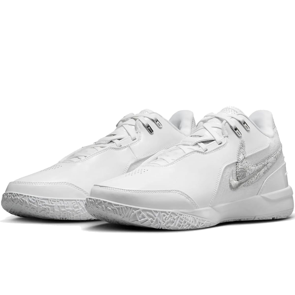 [ナイキ] レブロン NXXT ゼン AMPD EP LEBRON NXXT Gen AMPD EP ホワイト/メタリックシルバー/ライトスモークグレー FJ1567-102 日本国内 [ホワイト/メタリックシルバー/ライトスモークグレー] [25.5 cm]