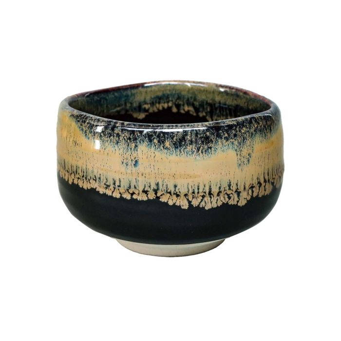 【新品・5営業日で発送】アワサカ メーカー取寄 天目金うのふ流し 抹茶?(簡易箱) 日本製 美濃焼 食器 陶器 (-)【入数:24】