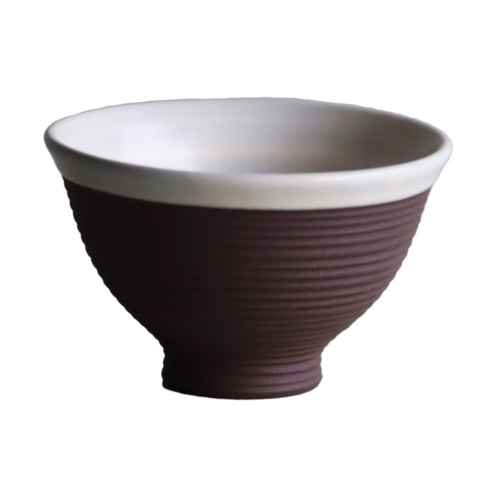 【新品・5営業日で発送】アワサカ メーカー取寄 千段 茶々 白X黒土 日本製 美濃焼 食器 陶器 (-)【入数:10】