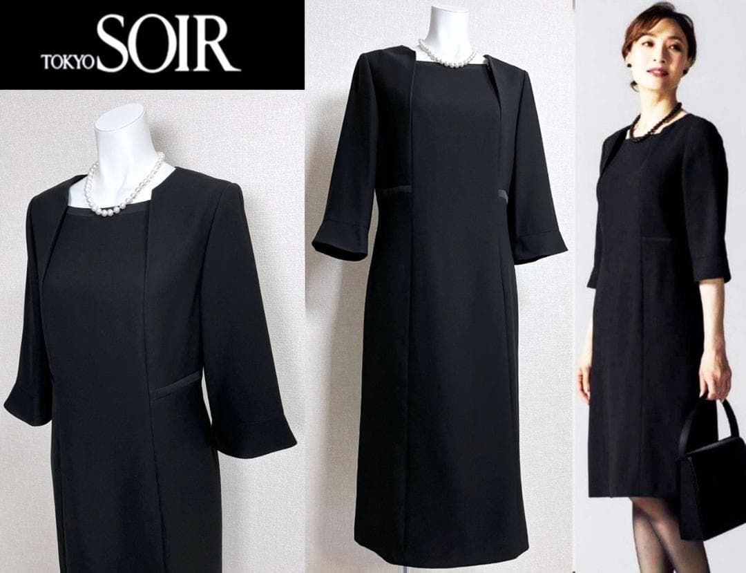 ◎当日発送可能【新品】東京ソワール　高級礼服　13号　ワンピース　前開き