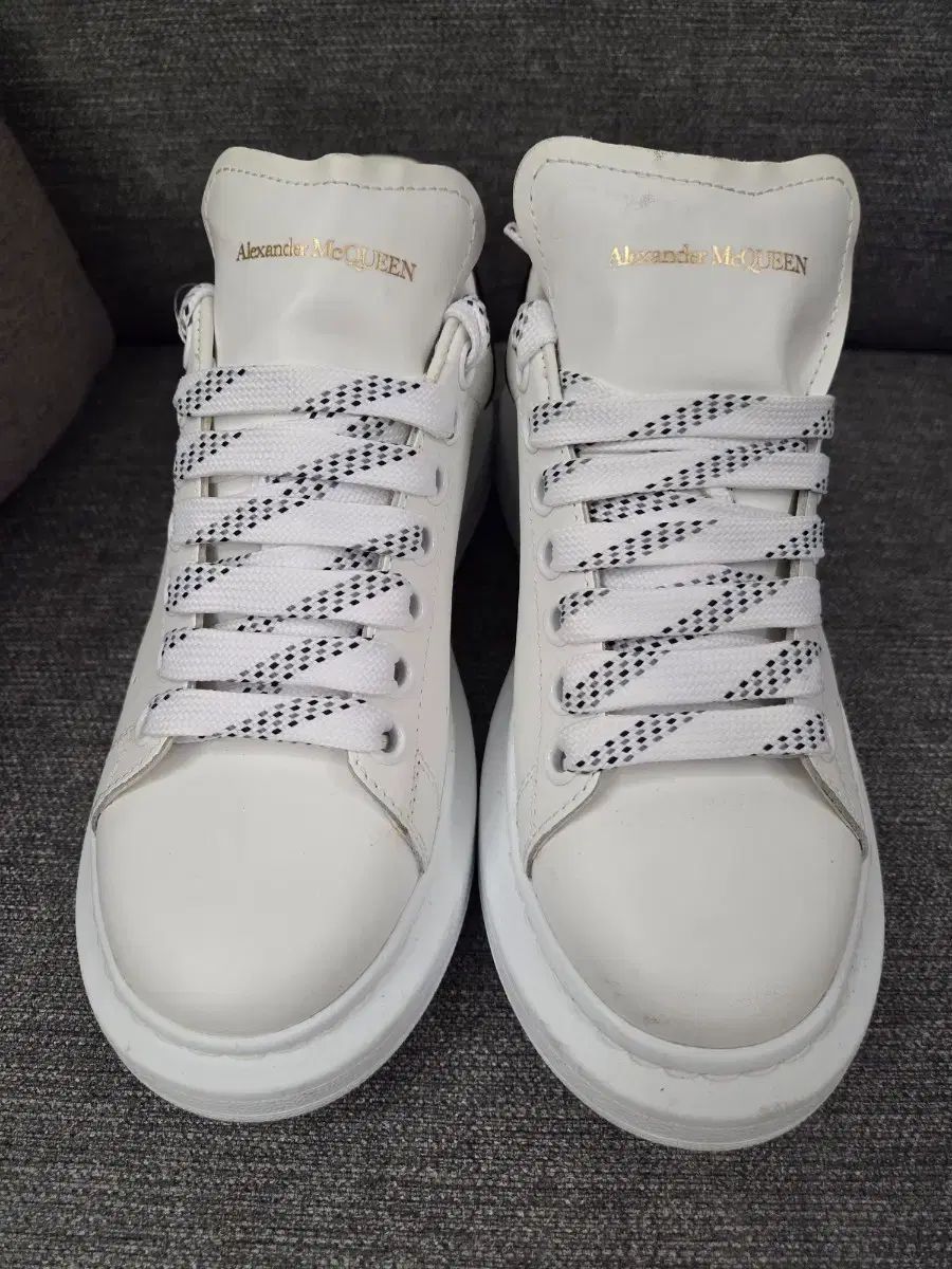 正規品 Alexander McQueen アレキサンダー・マックイーン オーバーソール スニーカー 白 37