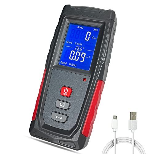 Sutekus 電磁波計 電池環境状態把握 警報アラート付 電磁波測定 テスター 日本語取説付 バッテリー内蔵 充電式 一般家庭向けso 04e83271