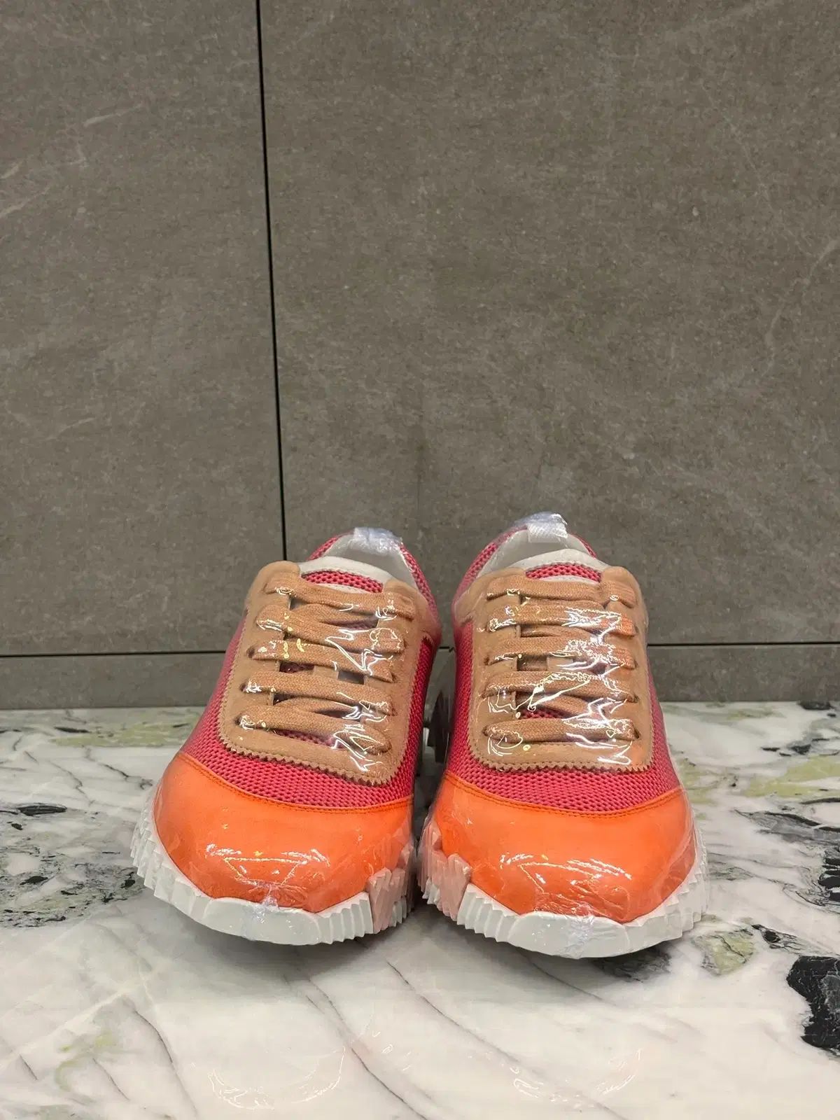 Hermes バウンシング スニーカー オレンジレッド 36 (230)