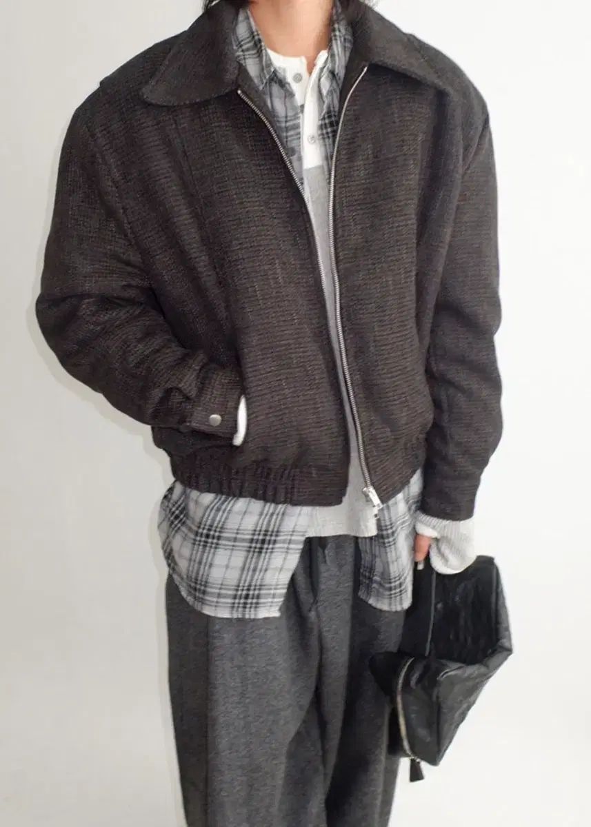 NEWCHEAPCHIC scotch tweed blouson jumper