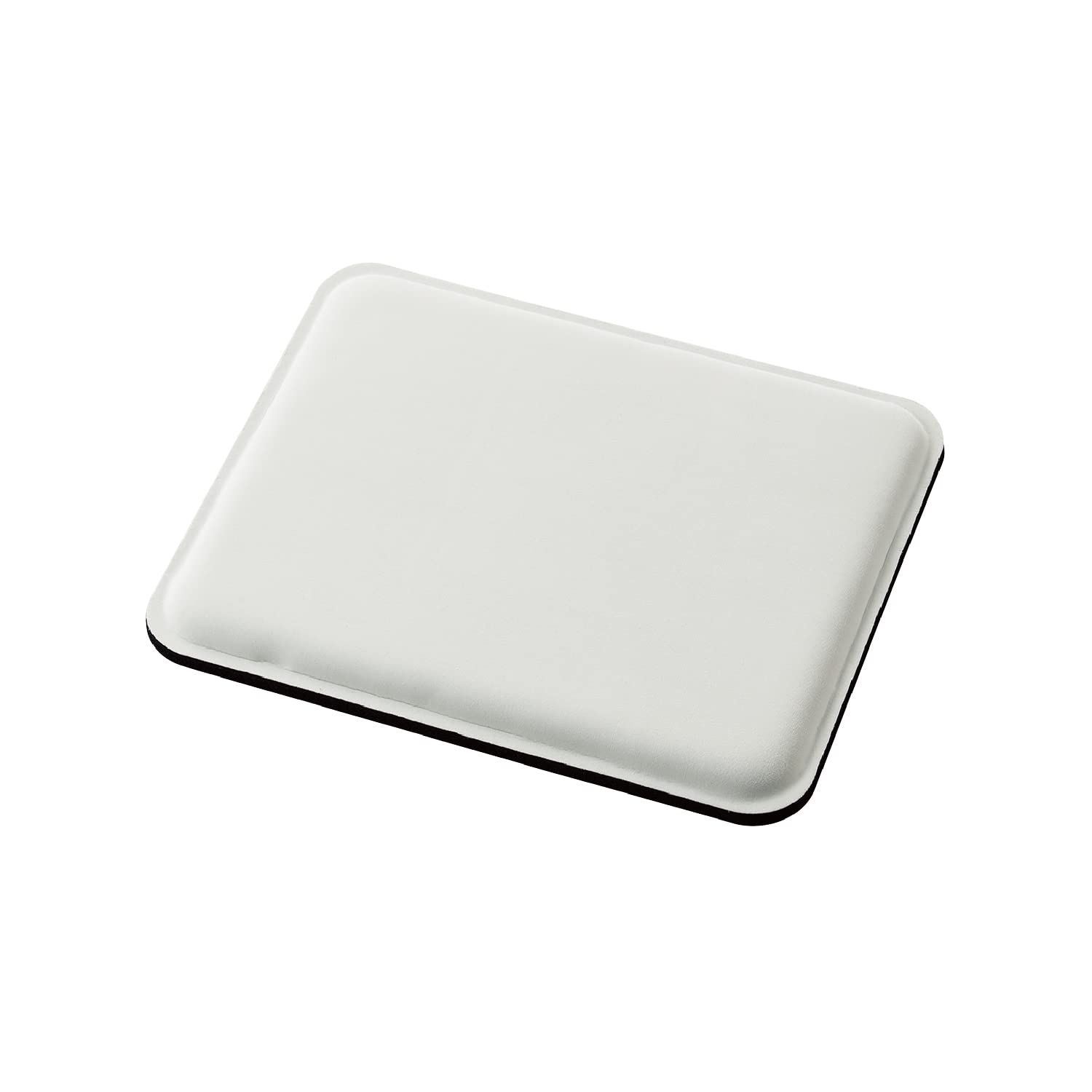 エレコム マウスパッド スムースクロス素材 クッション入り 特厚 10mm 約23cm×約18cm 静音設計 水洗い可 滑り止め テレワーク グレー MP-FBFW10GY