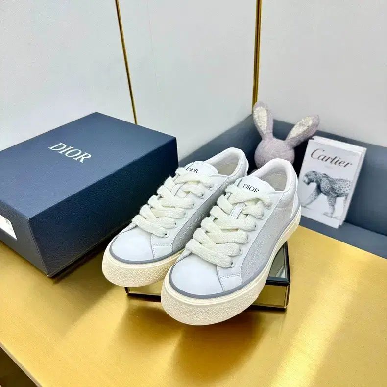 ディオール ディオール B33 厚底 白グレー