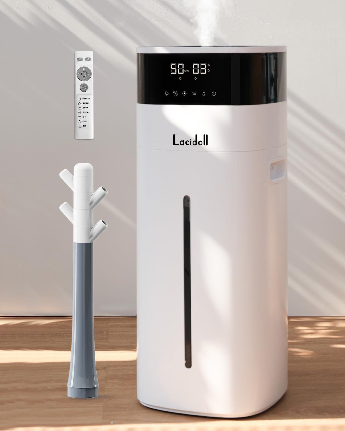 加湿器 大容量 スチーム式 ハイブリッド式 加熱式 加湿器 2025 超音波式 20L 業務用 大型 100℃高温除菌 アロマ タワー型 上から給水 6段階加湿量調節 自動湿度調整 連続72時間 静音稼働 タイマー 省エネ リモコン付き お手入れ簡単 おしma