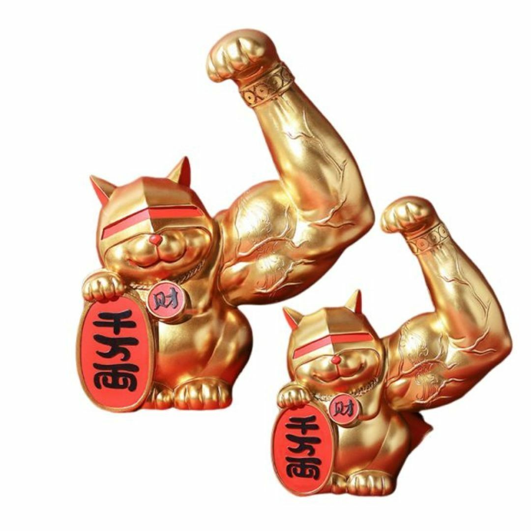 置物 置き物 インテリア 猫 キャット 動物 ゴールド 装飾 装飾品 彫刻 像 玄関 リビング リビングルーム 寝室 ベットルーム デスク 机 卓上 4,972円