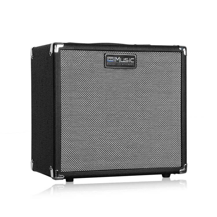 Coolmusic ベースアンプ 30W コンボアンプ TS112 2スピーカー搭載（8インチ+ツイーター）ディストーション/クリーン切替 AUX入力 ヘッドホン対応 自宅練習 ライブ用 ポータブルt