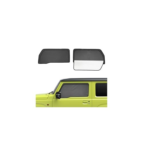 【2in1 サンシェード+カーテン 一体式】MWWM スズキ ジムニー ノマド JC74 サンシェード メッシュカーテン JIMNY NOMADE/SIERRA サイド用 カーシェード マグネット 換気 UVカット 防虫 運転席 助手席 遮光 断熱 車中泊ts