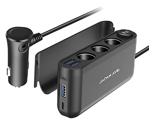 シガーソケット JAPAN AVE.(ジャパンアベニュー) 【 3連 PD Quick Charge 3.0 搭載 】 急速充電 増設 カーチャージャー スマートIC USB-C ×4 12-24V 車 JA304(沖縄・離島の方発送不可）) 1bbc3ffe