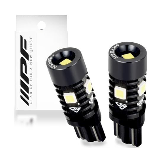 M\'s Basic by IPF ポジションランプ LED 車用 T10 450lm 6500K ホワイト 12V用 2本入 車検対応 ノイズ対策済 全方向照射 超ハイパワー 明るさ純正球比9倍 AMZ-PL004(沖縄・離島の方発送不可)) 07989d05