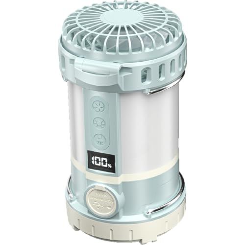 ランタン LED キャンプランタン 超高輝度/実用点灯12-100時間/防水/充電式/4つ点灯モード/フック付き/防水防滴 懐中電灯 ポータブル扇風機つき/充電バッテリー USBケーブル付き フラッシュライト ムードライト 夜釣り 台風 災害 a39f7f2a