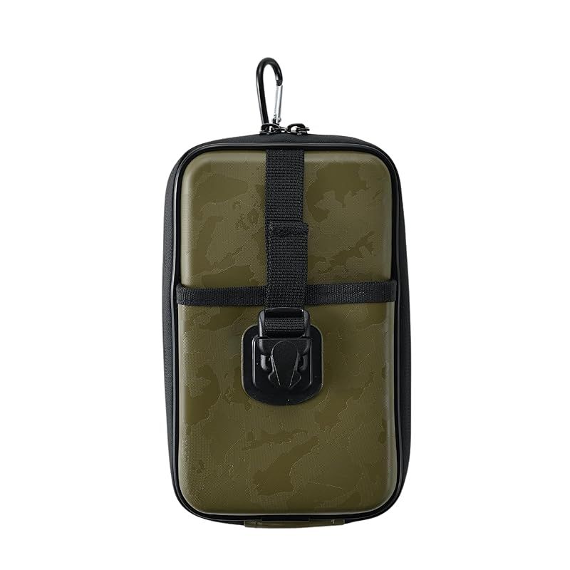 【新品】 高儀 KANUCHI OUTDOOR セミハードケース カーキ ベルトフック カラビナ ショルダーベルト肩掛け ガジェットポーチ シェルケース 軽量 防水素材 水に強い 小物 収納 アウトドア ポーチ 1