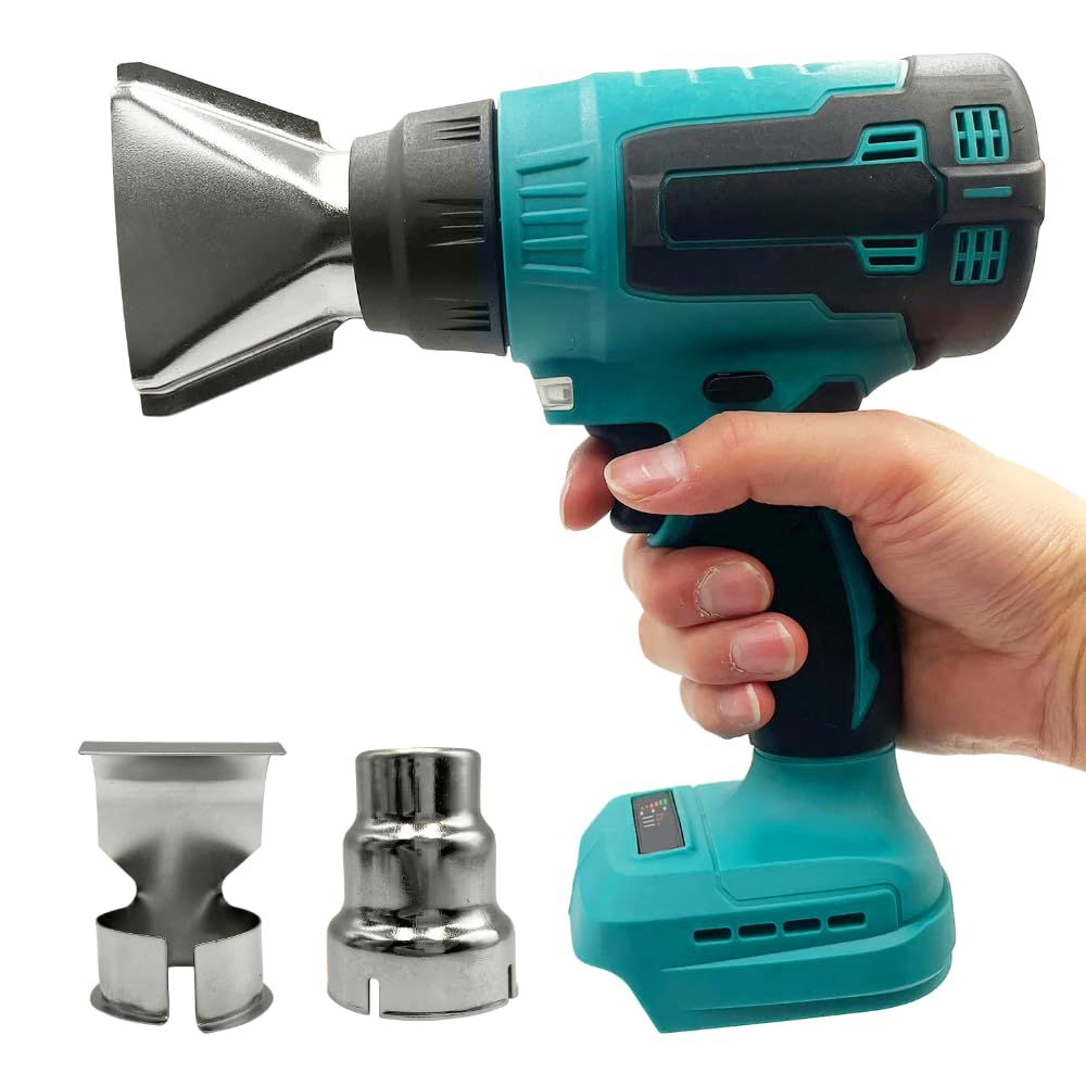 マキタ 互換 MAKITA 対応 充電式 ヒートガン 熱風気 曲げ ラッピング シール剥がし ホットガン コードレス 電動工具 互換製品 18V 対応 マキタ バッテリー 初心者 本体のみkk 761d2451