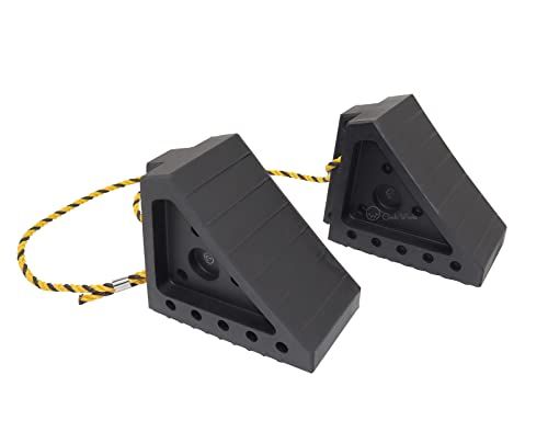 タイヤストッパー ゴム製 2個セット ロープ付き 軽トラック?4ｔトラックまで対応 車止めkk 0ffa768f