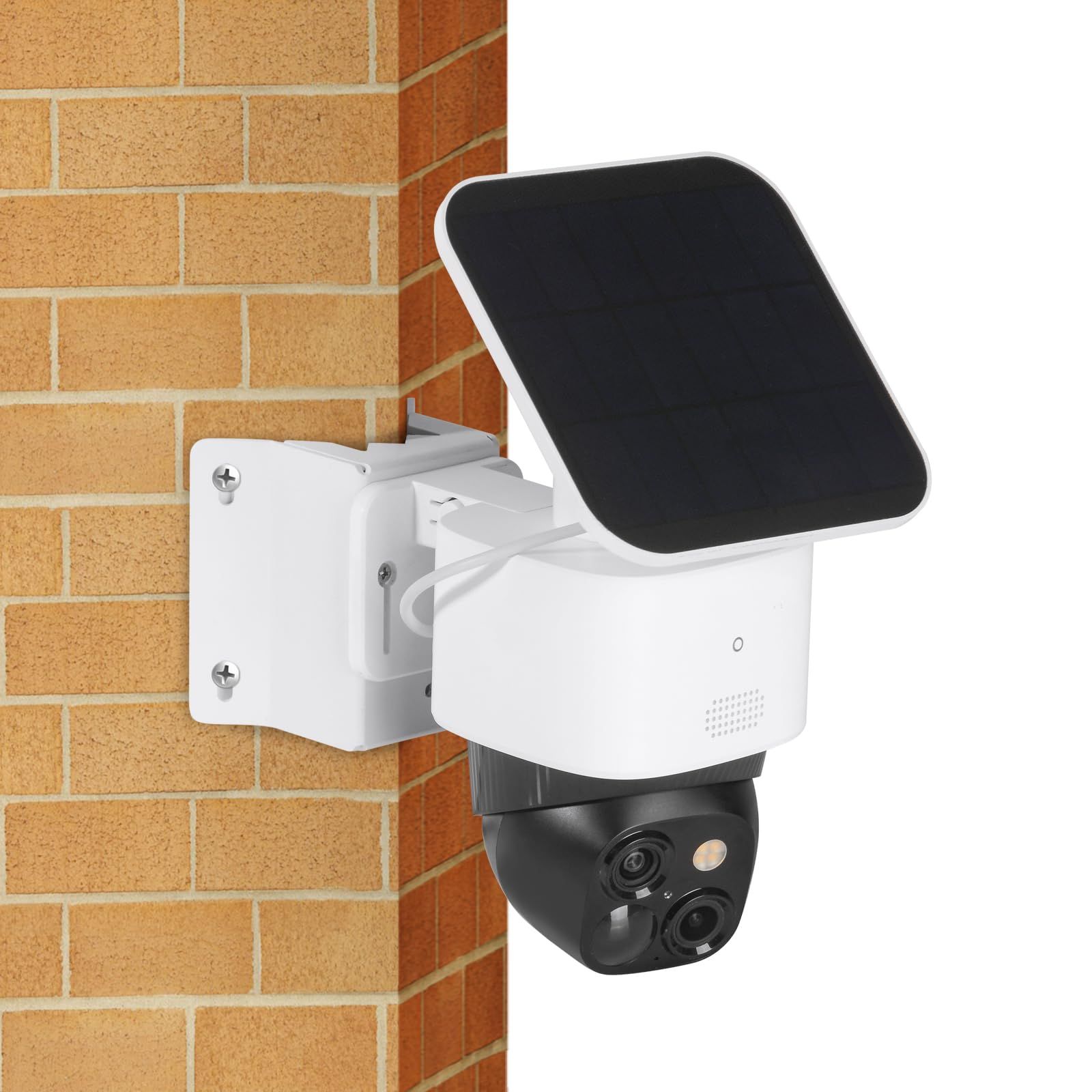 CaGuan ウォールマウントブラケット Eufy Security SoloCam S340/E30/E42用 防錆メタルコーナーマウント Eufy S340ソーラーセキュリティカメラ用 家の両側を270°カバーしますt