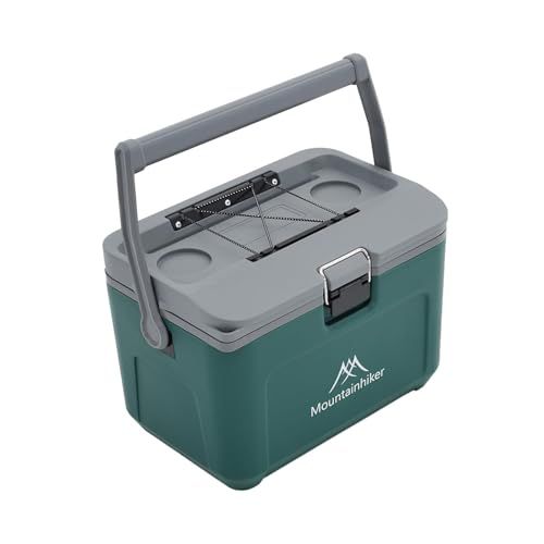 Mountainhiker クーラーボックス 16L 小型 軽量 PU断熱材採用 最大48時間保冷 アウトドア・キャンプ・ピクニック用 飲料や食品の持ち運びに スポーツ観戦・運動時にも便利 PP素材/ e9e45a63