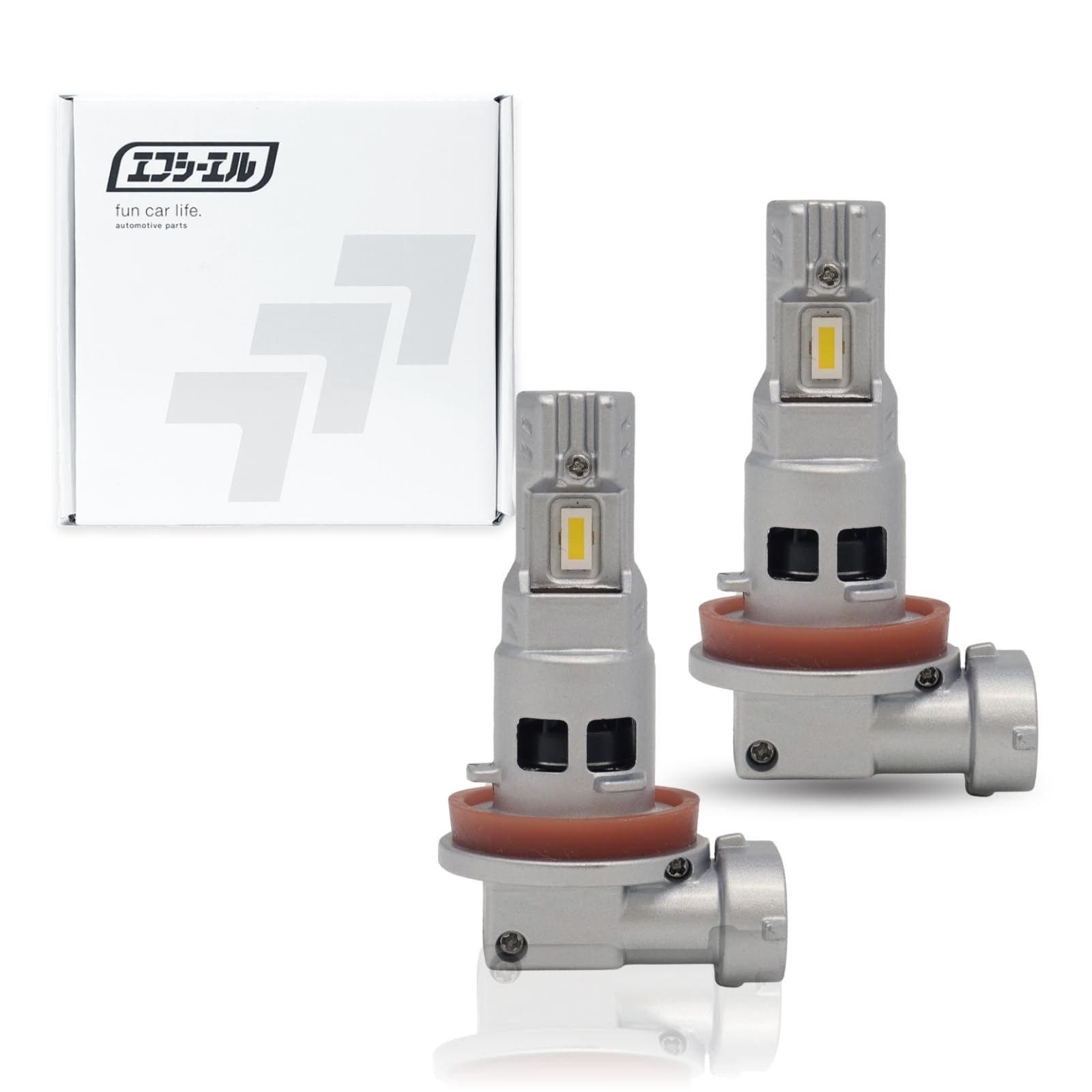 fcl.(エフシーエル) h8 h11 h16 フォグランプ led ホワイト 白色 車検対応 純正配光 12V 左右分 2個入り