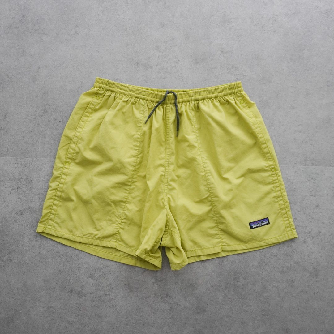 patagonia パタゴニア バギーズショーツ 5インチ ライム イエロー系 USA製 1998年 90s 90's M ナイロンショートパンツ 古着