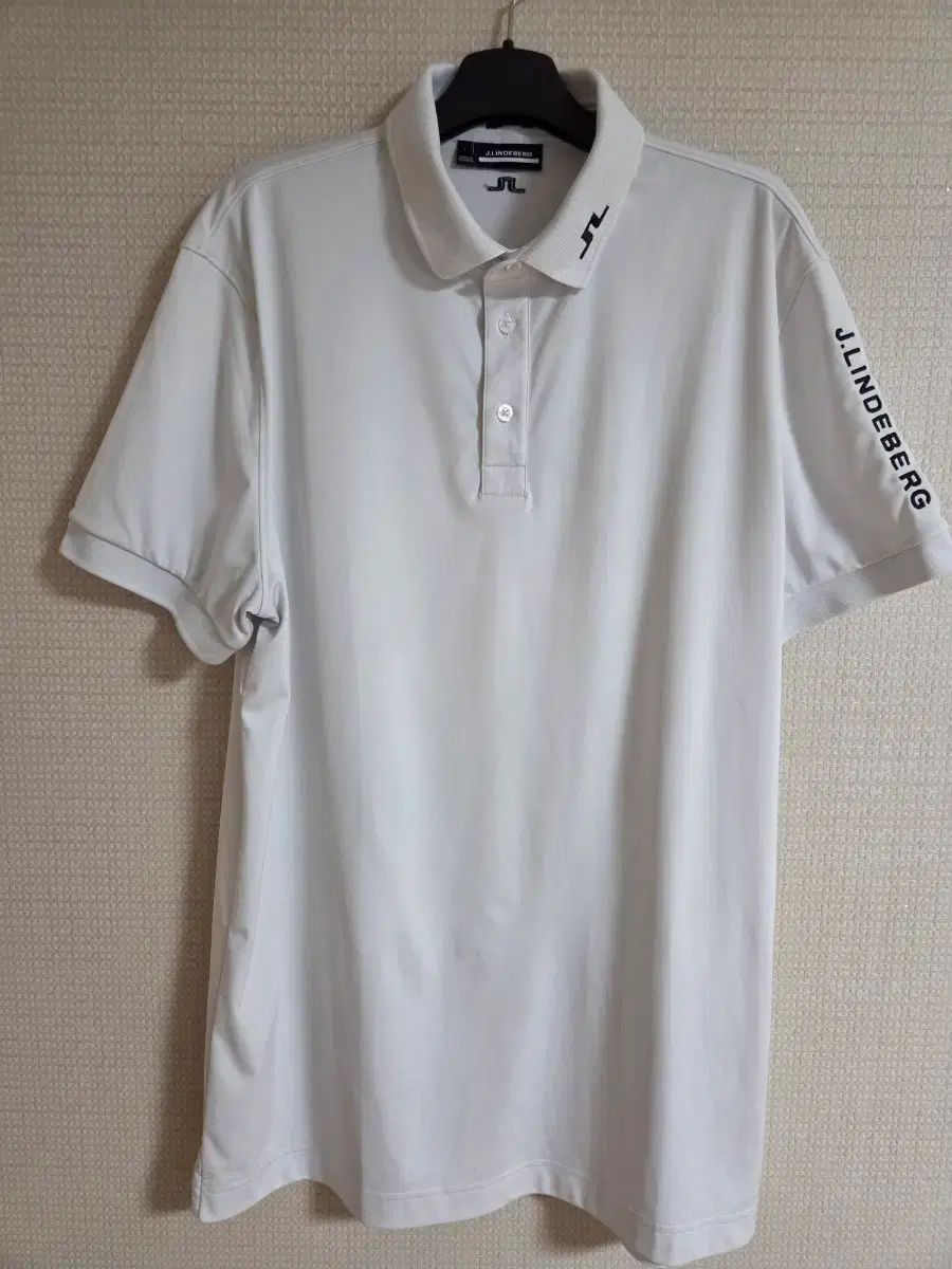 J.リンドバーグ 白 半袖 ポロTシャツ