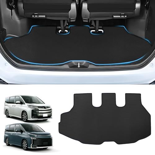 新型 ノア ヴォクシー 90系 車種専用 ラゲッジマット VOXY NOAH 4代目 90系 専用 2Dトランクマット PVC素材 カーゴマット 滑り止め 巻け収納 保護マット 防水 耐汚れ 耐摩擦 ラゲッジトレイ 取付簡単 カスタム 内装パ 2b1ec2d3
