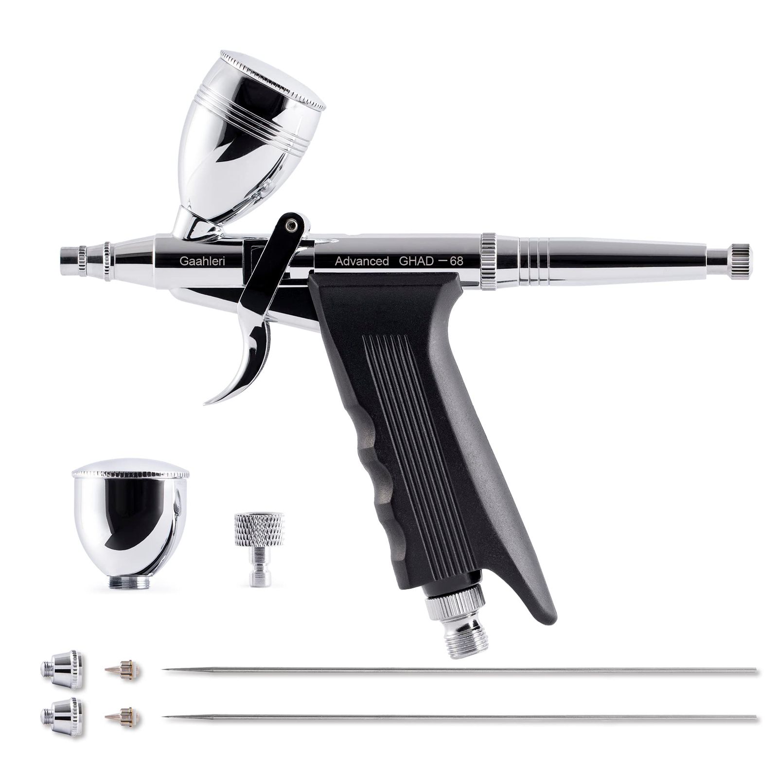 Gaahleri エアブラシダブルアクション トリガータイプ Advanced Series GHAD-68 (自定心挿入式ノズル構造) ノズル口径0.38 & 0.5mm模型 塗装so bb9980f0