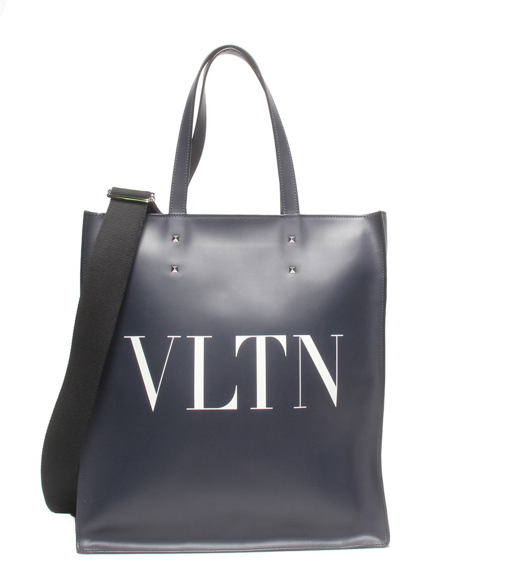 美品 ヴァレンティノ 2WAY トートバッグ ショルダーバッグ 斜め掛け VLTN メンズ VALENTINO