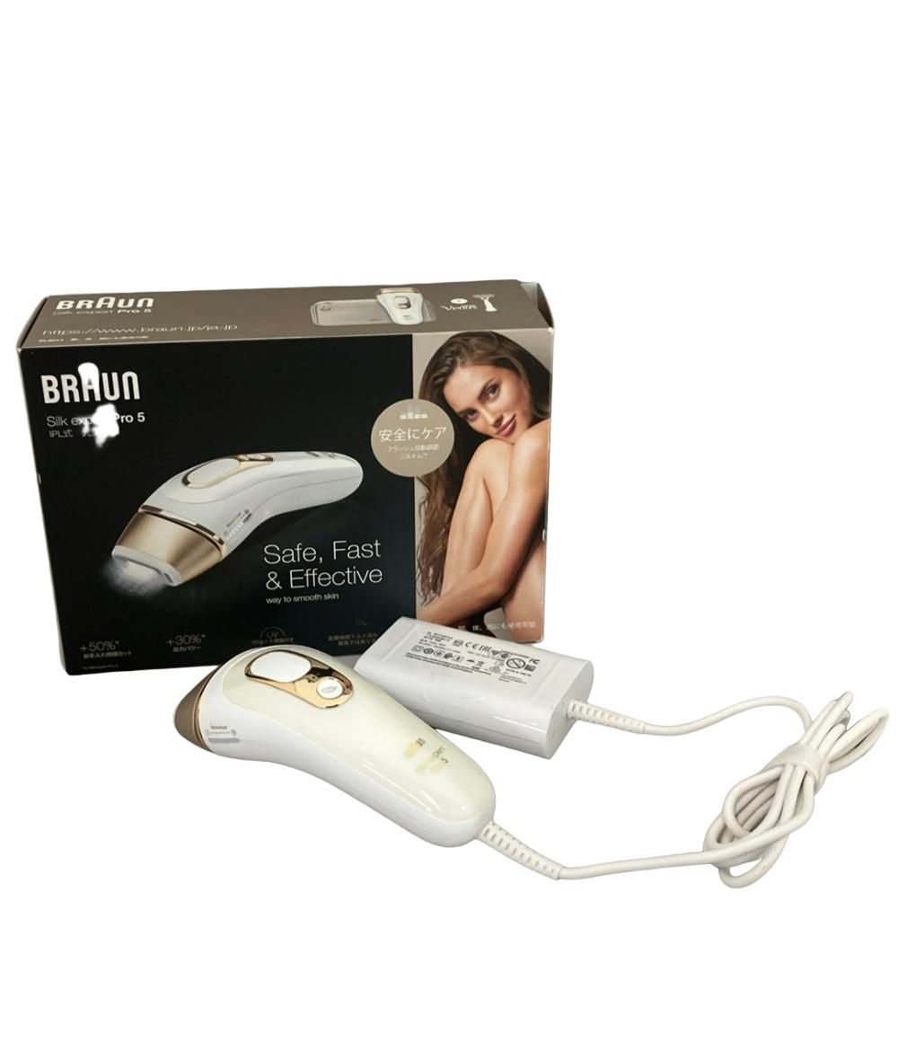 ブラウン 光美容器 Silk expert Pro5 IPL式 Safe.Fast&Effective way to smooth skin PL-5014 BRAUN