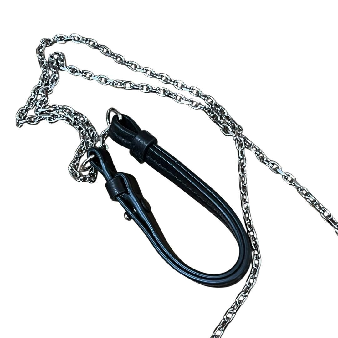 超美品 Maison Margiela メゾン マルジェラ グラムスラム ベビー ブラック シルバー金具 羊革 SA1VL0035 ショルダーバッグ ポシェット レディース I2-00034 【中古】 超美品 Maison Margiela メゾン マルジェラ グラムスラム ベビー