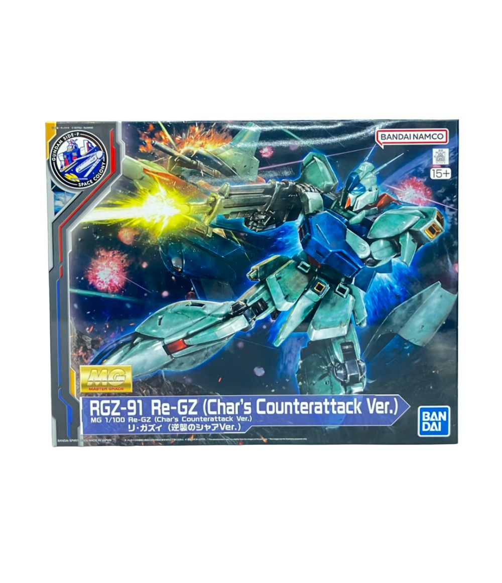 美品 バンダイ 機動戦士ガンダム MG 1/100 RGZ-91 リ・ガズィ 逆襲のシャアVer. プラモデル