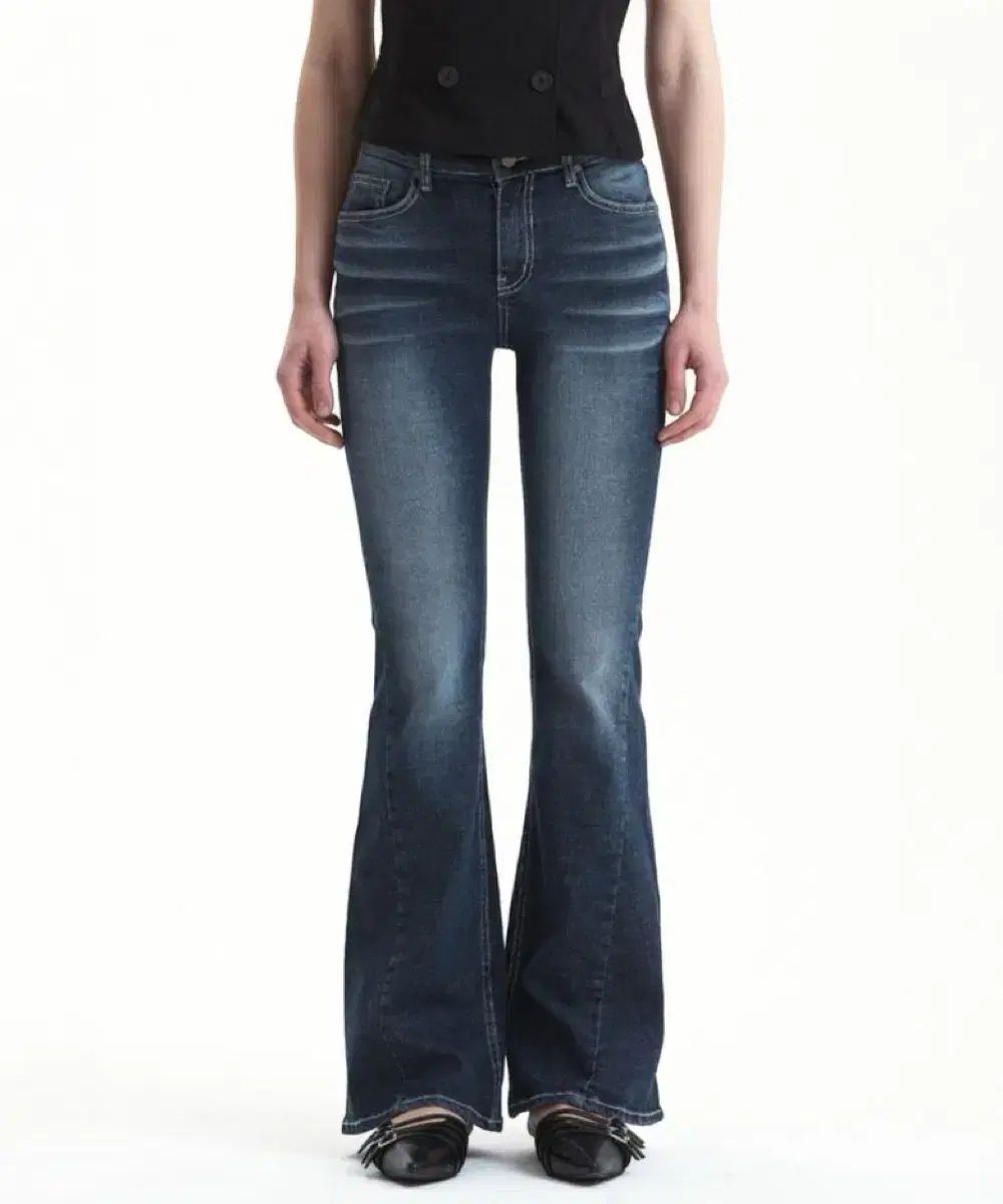 シージーン CAT WASHING DENIM PANTS DEEP BLUE