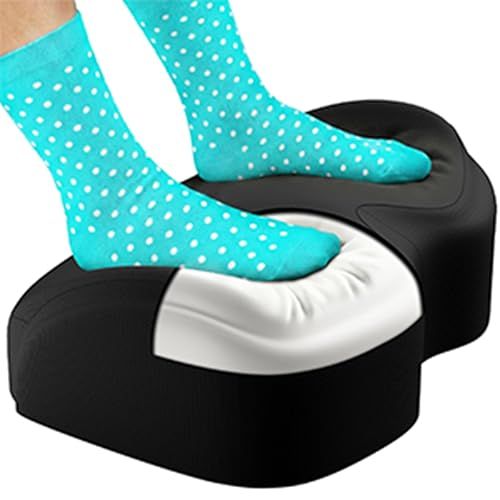 Everlasting Comfort エバーラスティング・コンフォート フットレスト クッション 【足枕タイプ/洗えるカバー付き】 オフィス・在宅勤務・休息用 足置き クッション 低反発素材 人間工学設計 むくみ対策・リラックスサポートas dfcb2751